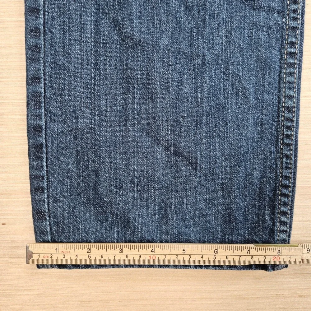 Y2K Levi's 514 Slim Straight Jeans Mens 34x34 Blue Denim Cotton Casual Classic